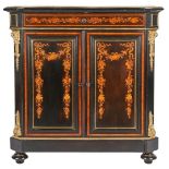 Napoleon III Ebonized Bronze Mounted Cabinet