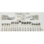 86 Pcs Lucerne Sterling Flatware