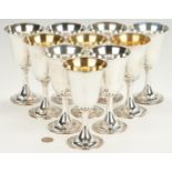 10 International Lord Saybrook Sterling Goblets