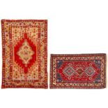 2 Rugs: Turkish Konya and South Persian Yalameh