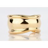 18K Modern Freeform Gold Cuff Bracelet