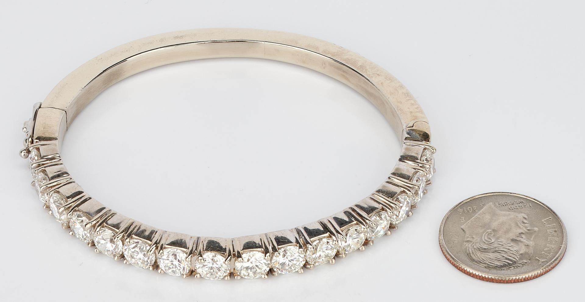 Diamond Bangle Bracelet, 6 ct t.w., 14k - Image 12 of 12