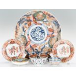 6 Japanese Porcelain Items, incl. Imari Charger