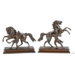 Pr. Bronze Figural Horse Bookends