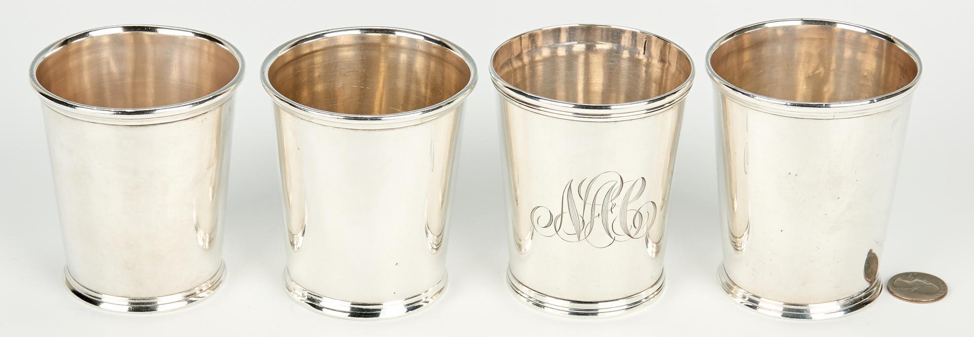 4 Kentucky Akin Retailed Coin Silver Julep Cups - Image 2 of 18