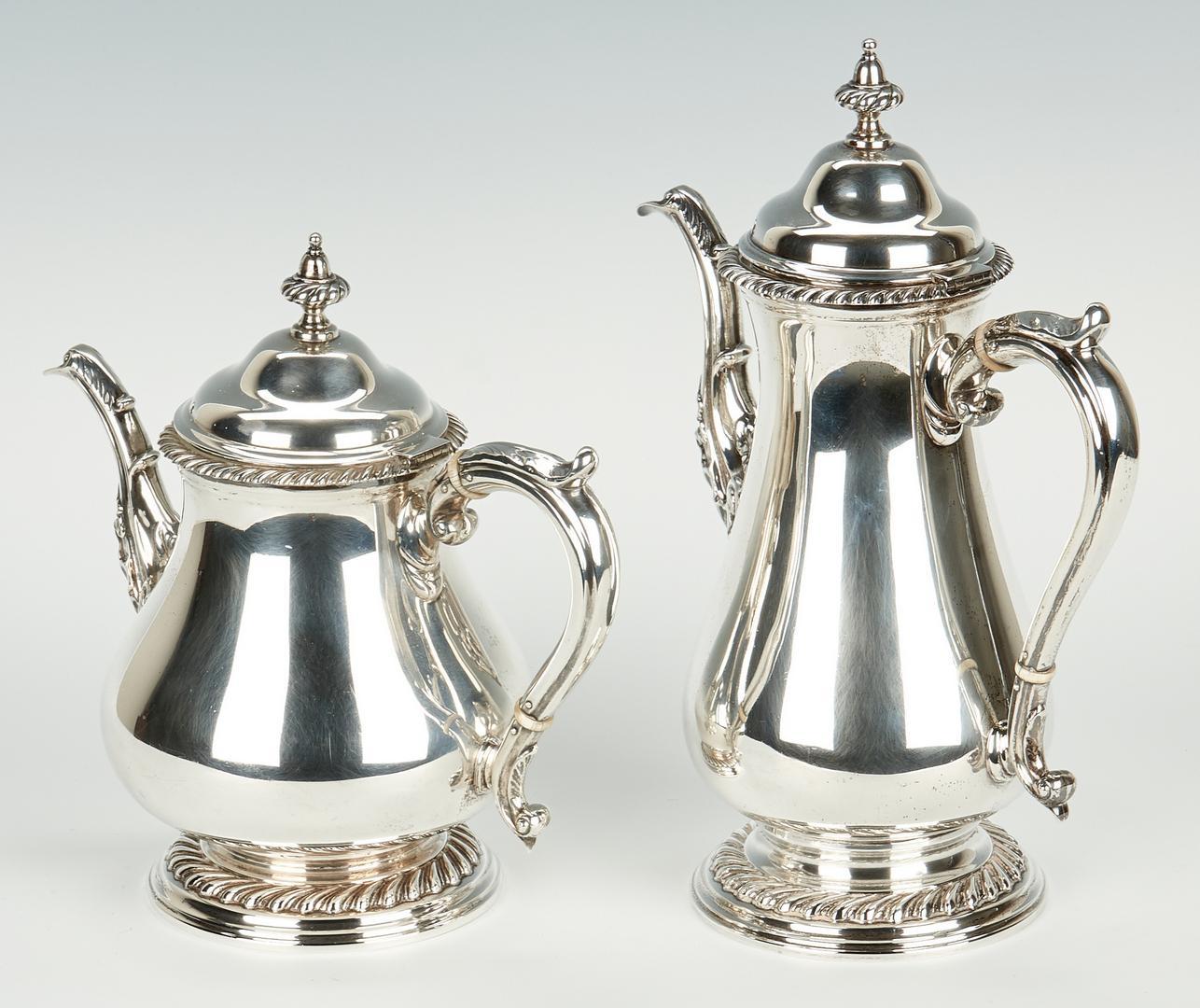 Shreve & Co. Sterling Tea Set w/ Tray, 7 pcs - Image 17 of 28