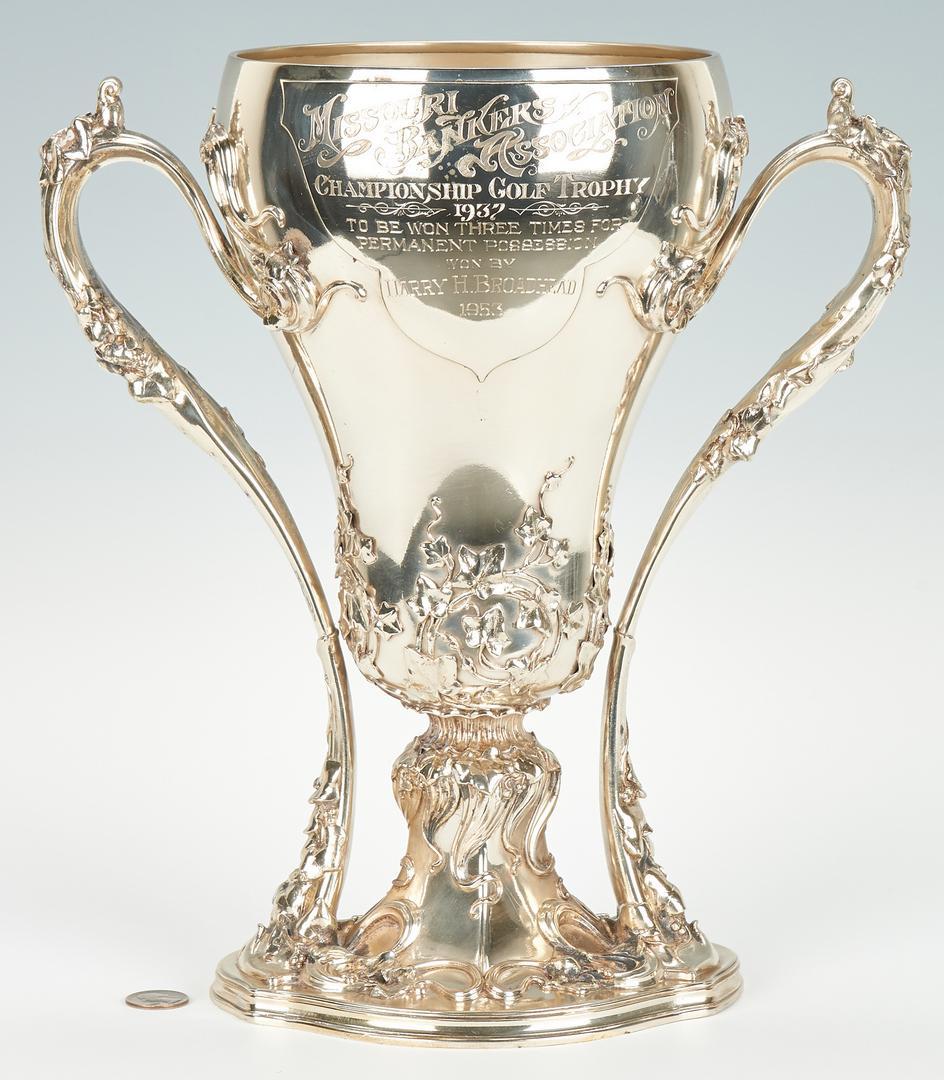 Whiting Art Nouveau Sterling Golf Trophy