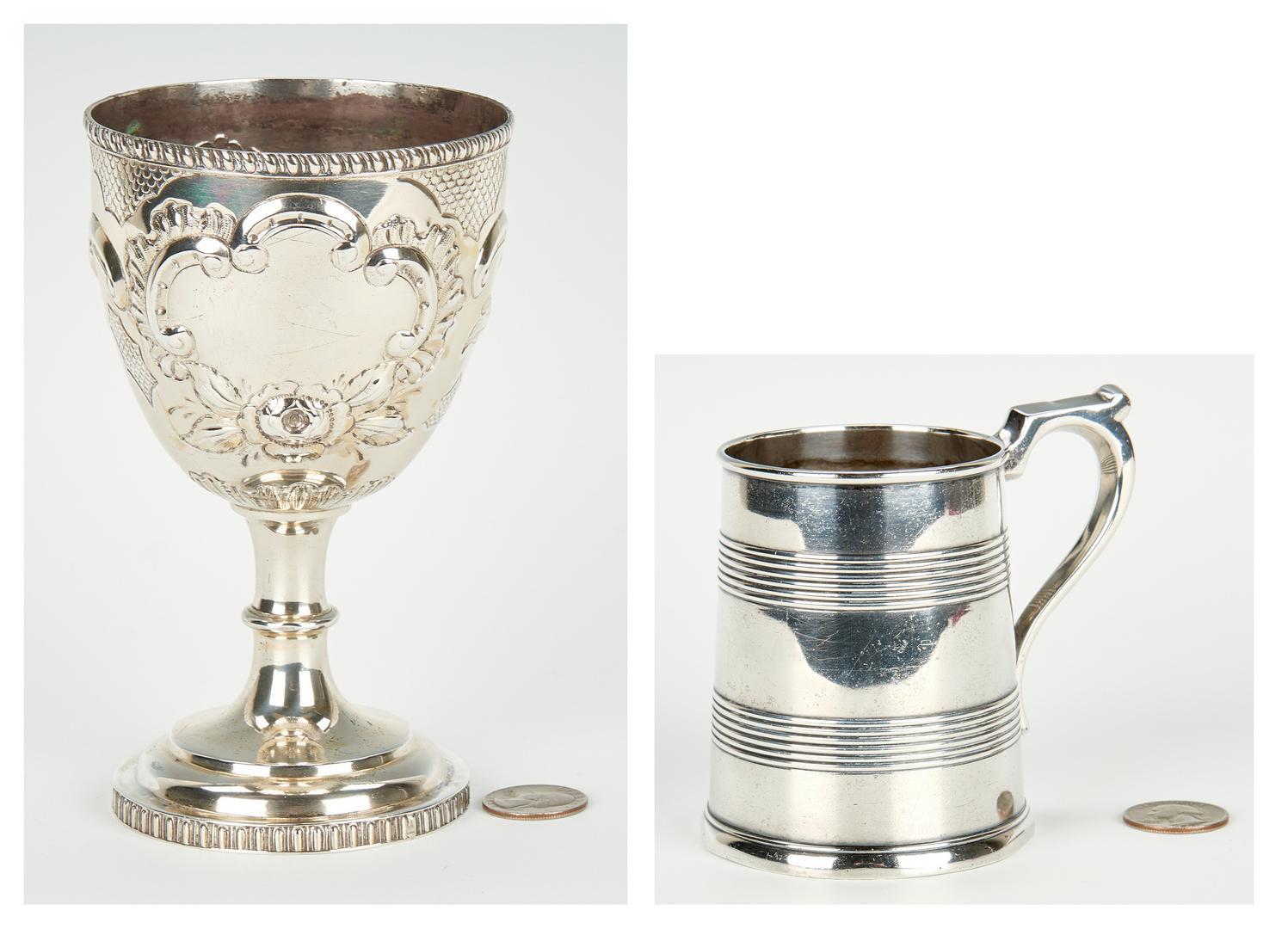 Coin Silver Goblet and Mug, inc. KY