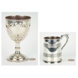 Coin Silver Goblet and Mug, inc. KY