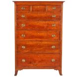 Inlaid Tall Chest of Drawers, poss. Southern