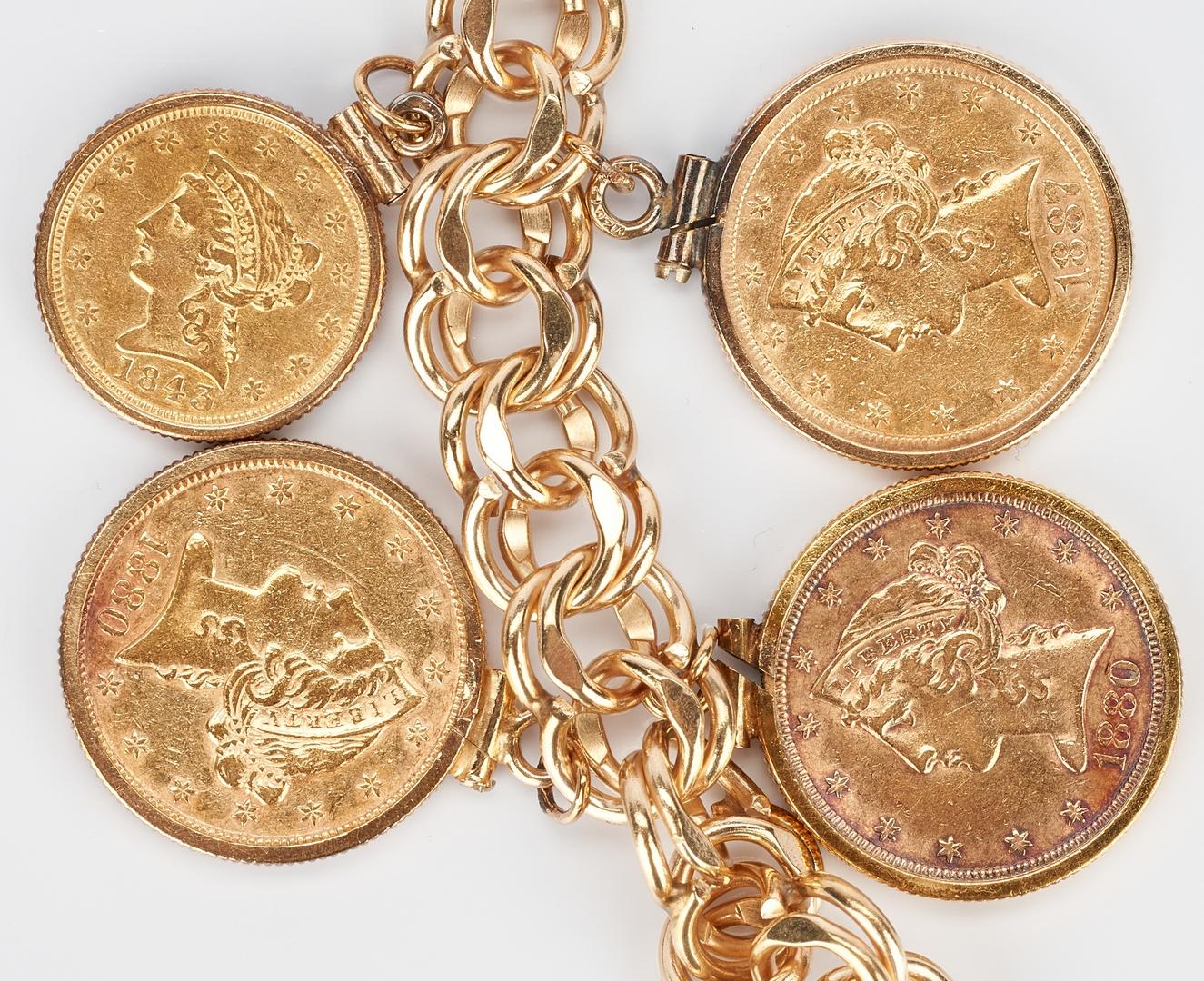 14K Gold Charm Bracelet, 86.2 grams - Image 8 of 11