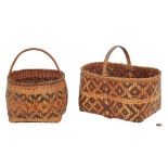 2 Native American Cherokee Rivercane Baskets