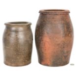 2 East TN Pottery Jars, Weaver Brothers