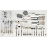 52 Pcs. Wallace Rose Sterling Silver Flatware