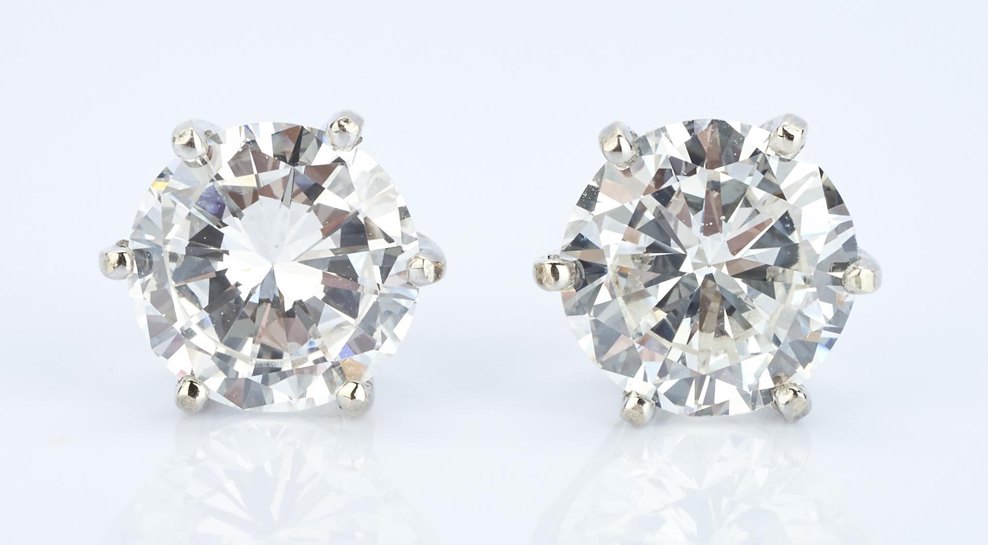 14K Pair 2 CTW Diamond Stud Earrings - Image 2 of 14