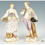 Pr. German Meissen Porcelain Figures