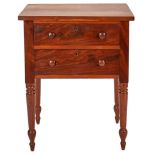 East TN Walnut 2-Drawer Work Table