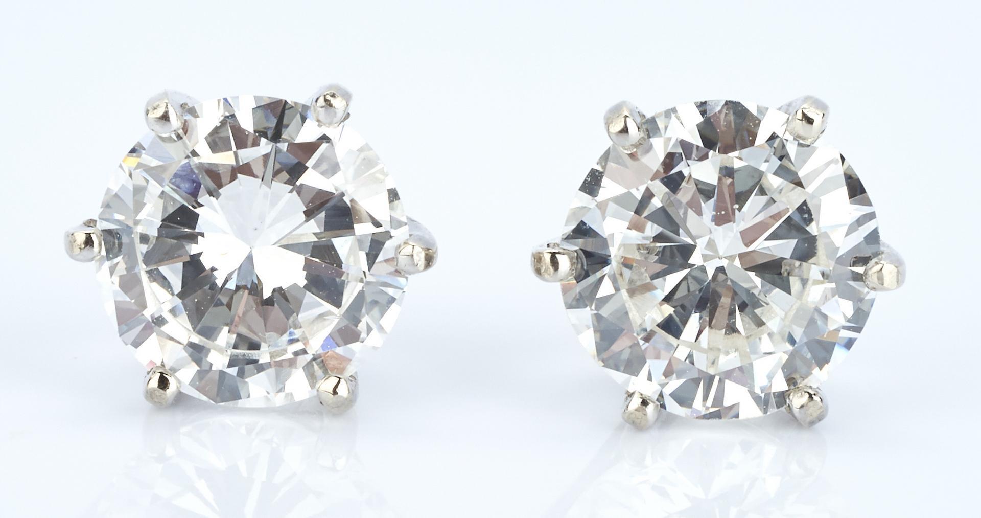 14K Pair 2 CTW Diamond Stud Earrings - Image 6 of 14