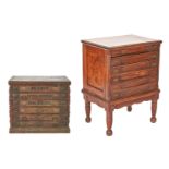 2 Mercantile Spool Cabinets, incl. Clark's Advertising