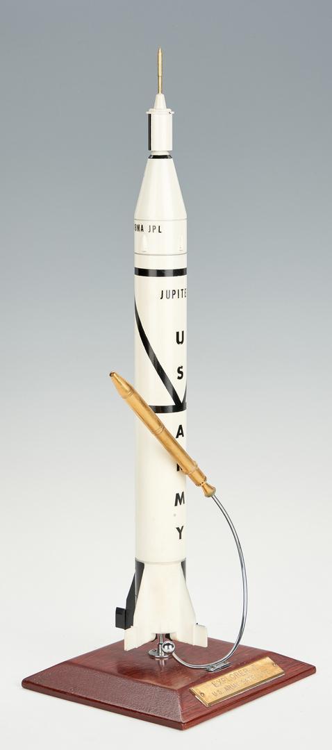 Von Braun Jupiter C and Explorer I Models w/ Stand - Image 3 of 8