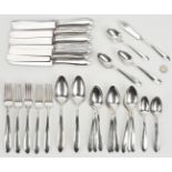 50 Pcs. Community Patrician Pattern Stelring Silver Flatware