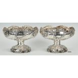 Pair Kirk & Son Large Repousse Compotes