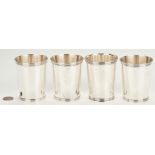 4 Sterling Silver Julep Cups, Gorham & Newport