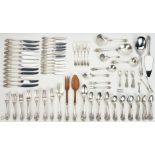 117 pcs. Wallace Grand Baroque Sterling Silver Flatware