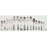 35 pcs flatware, most coin silver inc. KY makers