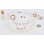 Assorted Group 14K Pearl Jewelry Items