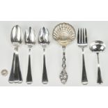 Tiffany Strawberry Vine Spoon and 7 Gorham Fairfax Items