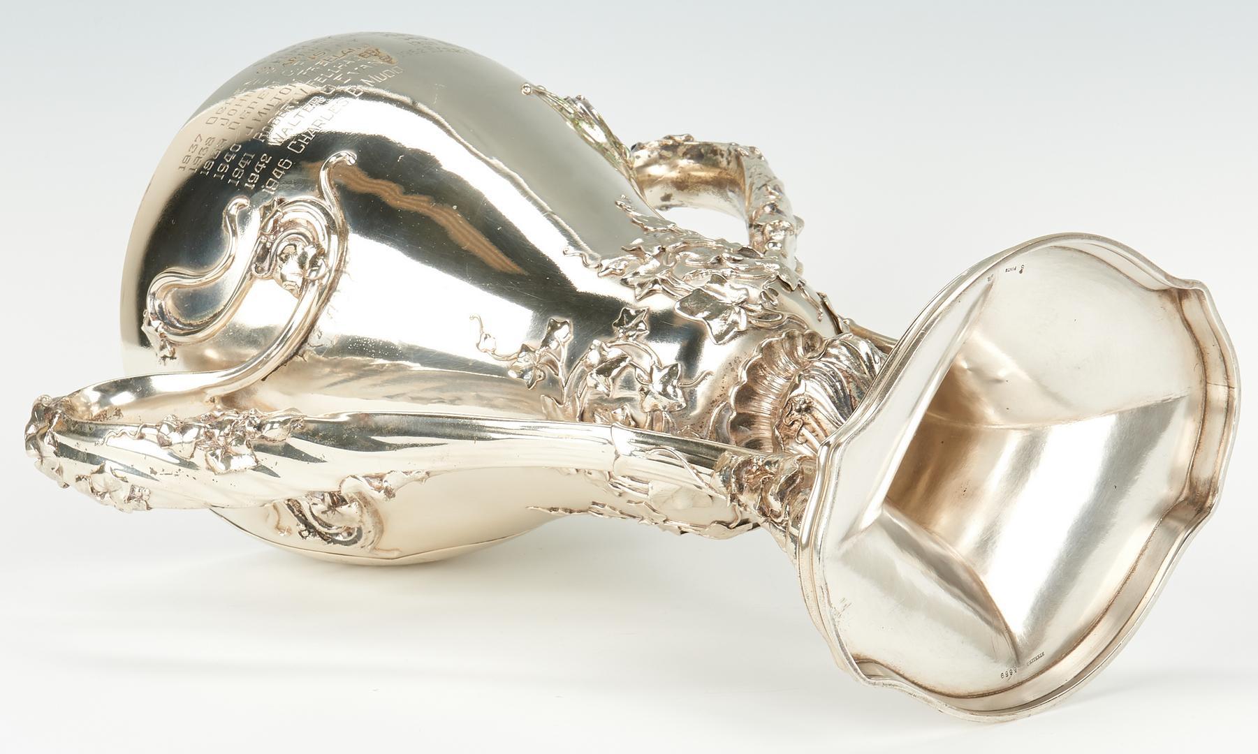 Whiting Art Nouveau Sterling Golf Trophy - Image 8 of 12