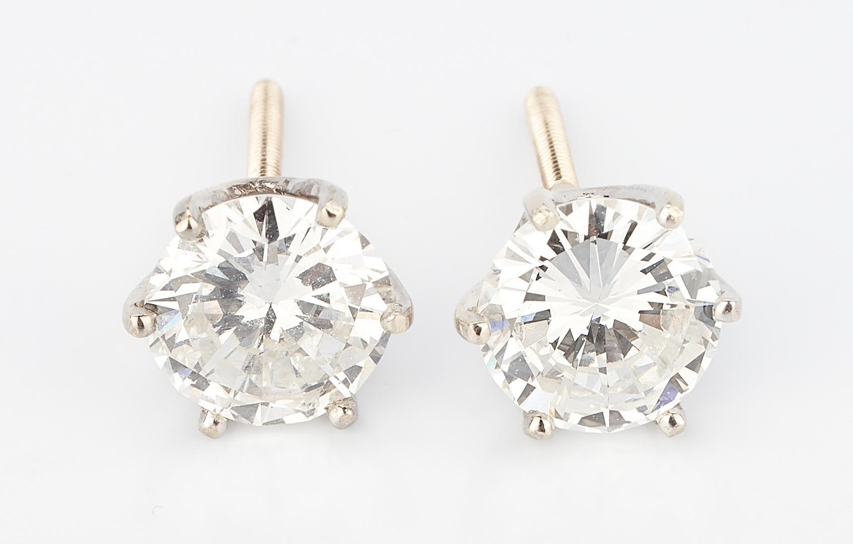 14K Pair 2 CTW Diamond Stud Earrings - Image 7 of 14