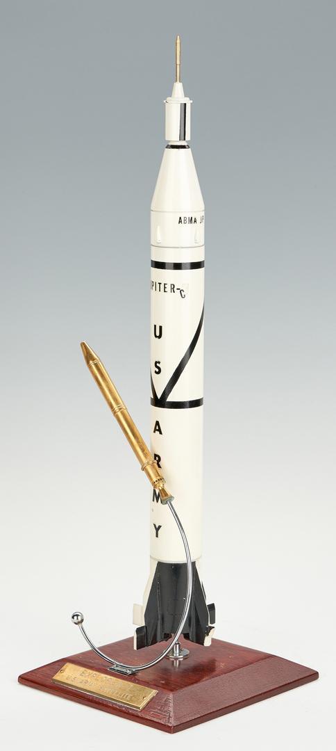 Von Braun Jupiter C and Explorer I Models w/ Stand - Image 6 of 8