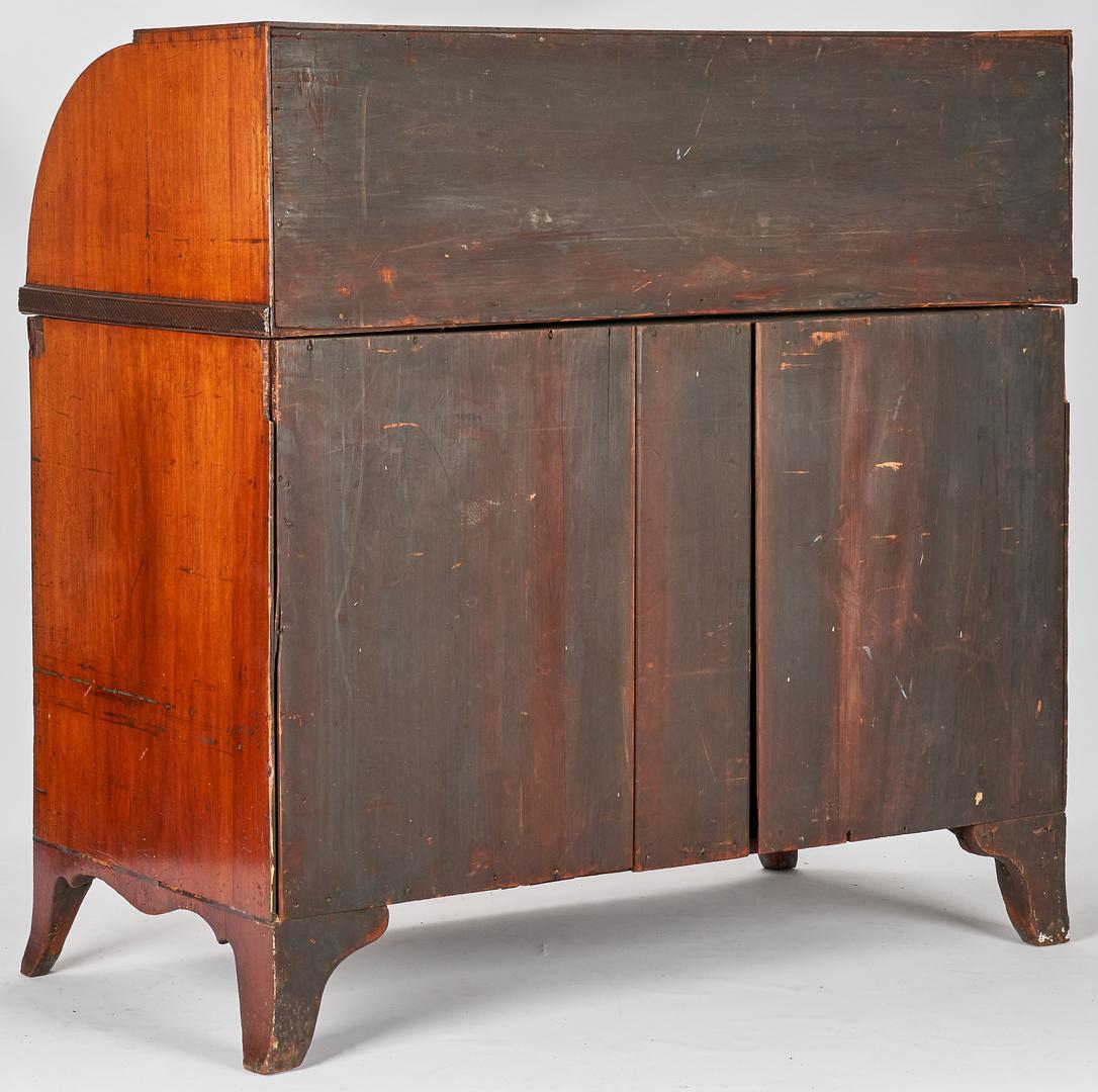 Regency Mahogany Cylinder Desk - Image 5 of 14