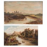 2 19th C. Landscape Paintings inc. Robert Smith