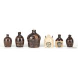 5 Miniature KY Advertising Whiskey Jugs & 1 other