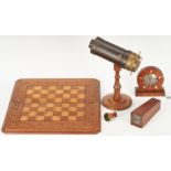 3 Kaleidoscopes, Game Board and Folk Art Watch Stand