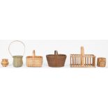 6 Assorted Baskets, incl. Native American