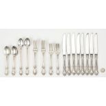 40 Pcs. Sterling Silver Flatware, incl. Oneida