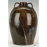 NC Stoneware Pottery Jar, attrib. Sylvanus Hartsoe