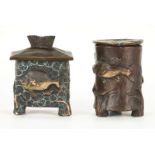 2 James G. Moore Bronze Fish Vessels