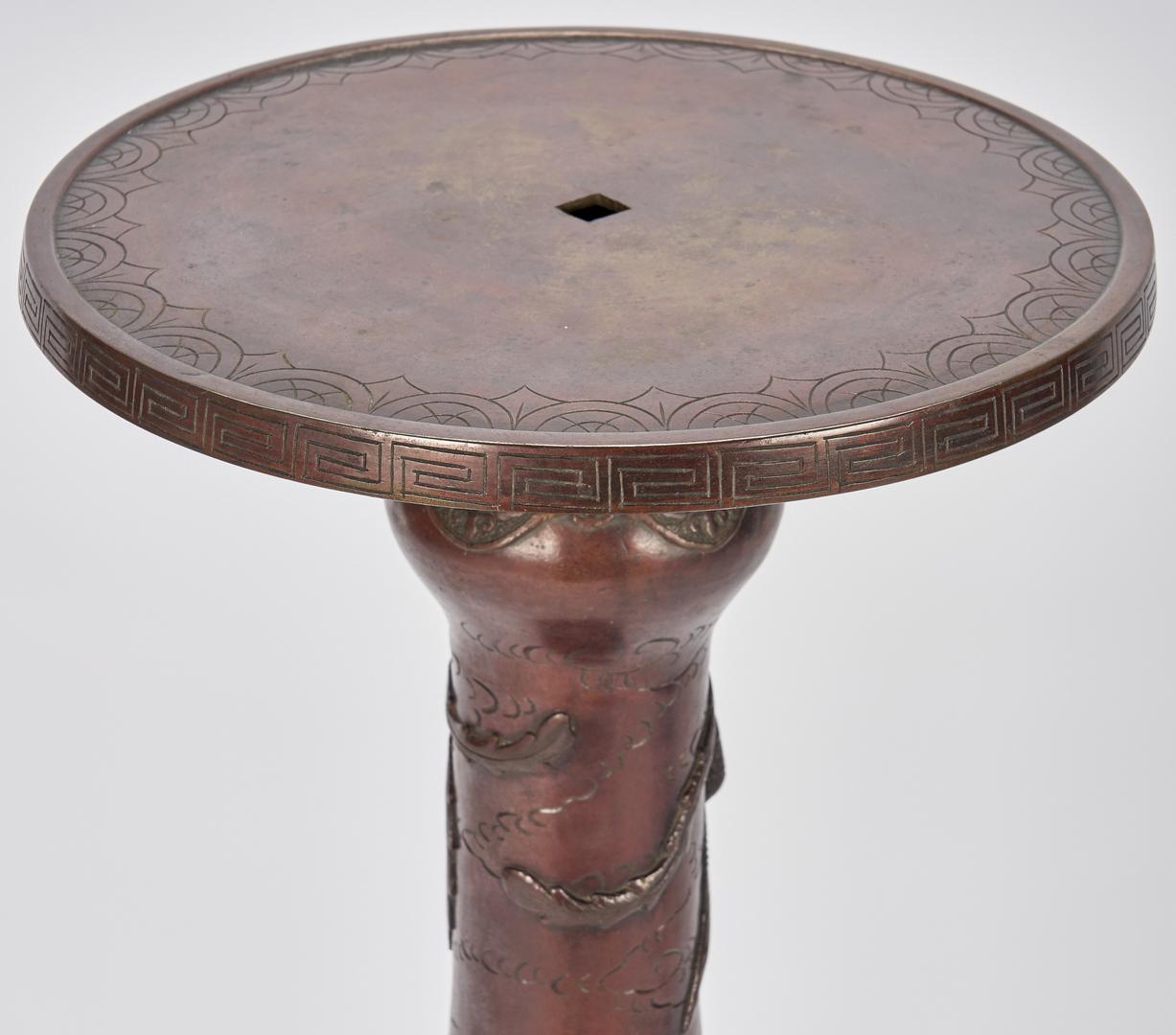 Chinese Bronze Vase and Meiji Pedestal - Image 8 of 19