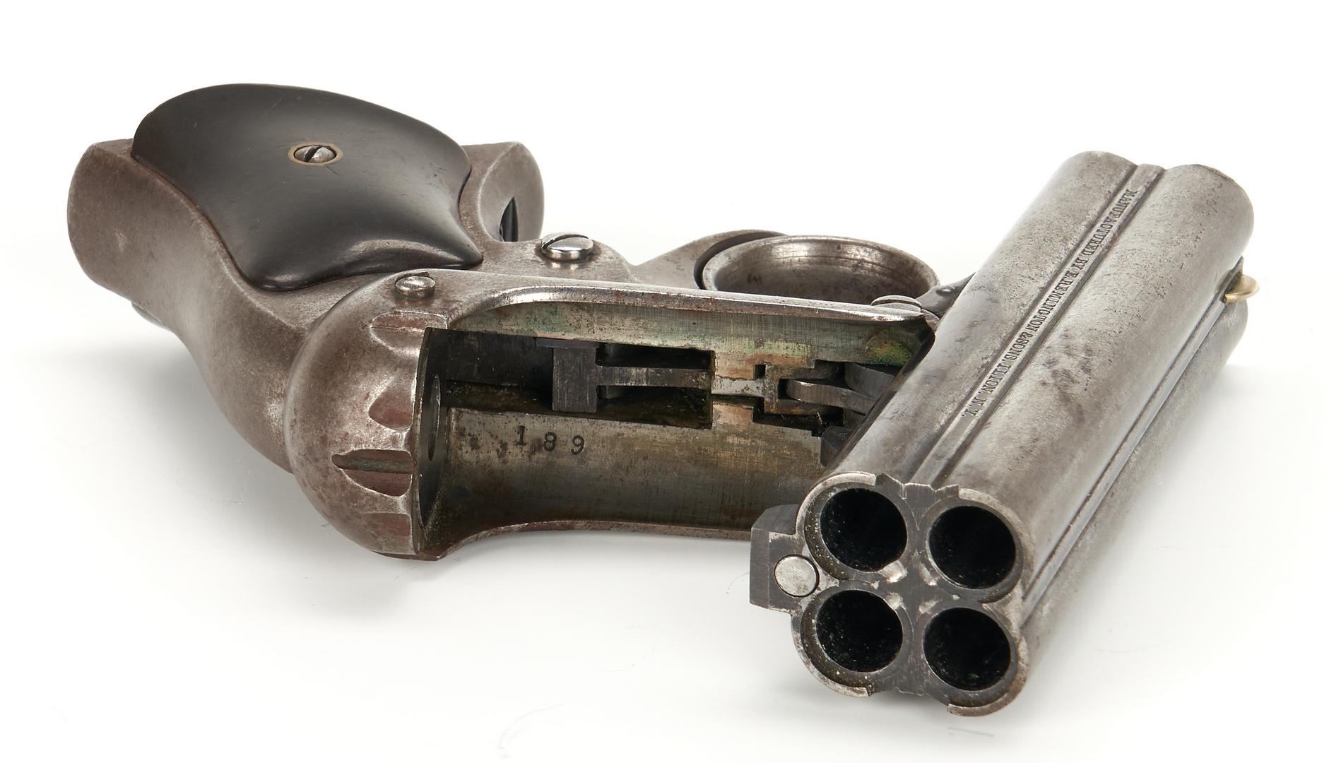 Remington Elliot Pepperbox Pistol, .32 rimfire cal - Image 8 of 12