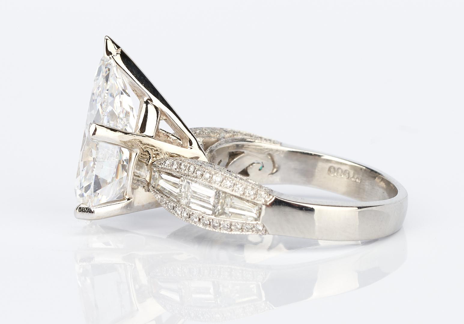 Ladies Platinum & 6 Carat Diamond Engagement Ring - Image 5 of 17