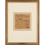 Pencil Signed Childe Hassam Etching, Old Lace
