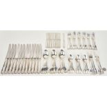 60 pcs English Shell and Thread Flatware