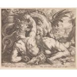 Hendrick Goltzius, Dragon Devouring the Companions of Cadmus