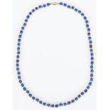 14K Gold and Lapis Necklace