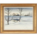John Chumley Winter Landscape Watercolor